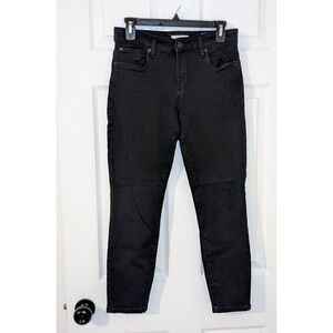 STS Blue Black Wash High Rise Skinny Jeans Comfort Stretch Denim‎ Size 28
